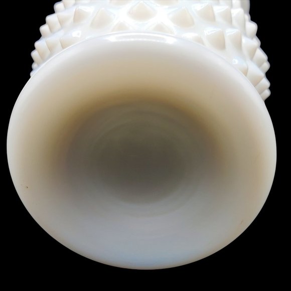 Vintage Fenton Hobnail White Milk Glass 2 pc Creamer & Open Sugar Bowl Set 3.5" - Picture 7 of 8